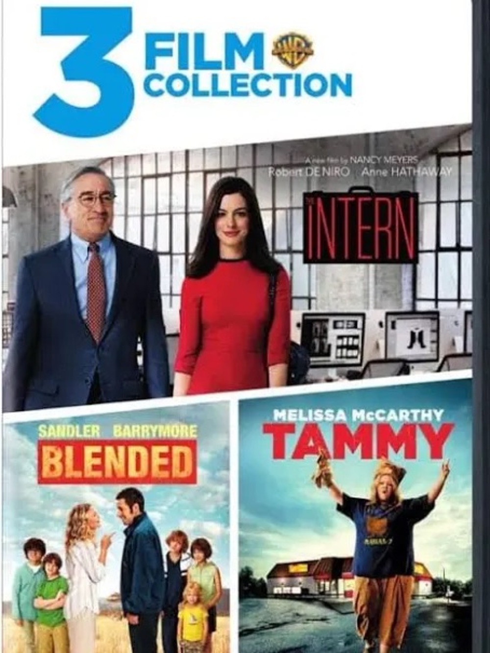 3 Film Collection DVD - The Intern / Blended / Tammy